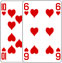 Ten of Hearts and Six of Hearts