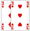 Three of Diamonds and Three of Hearts