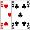 Five of Hearts and Five of Clubs