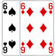 Six of Spades and Six of Diamonds