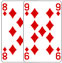 Eight of Diamonds and Nine of Diamonds