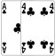 Ace of Clubs and Four of Clubs