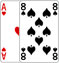 Ace of Hearts and Eight of Spades