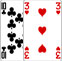 Ten of Clubs and Three of Hearts