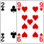 Two of Clubs and Nine of Hearts