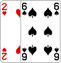 Two of Hearts and Six of Spades