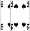 Two of Spades and Four of Spades