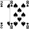 Two of Spades and Eight of Spades