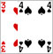 Three of Hearts and Four of Spades