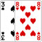 Three of Spades and Eight of Hearts