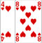 Four of Hearts and Eight of Hearts