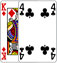 King of Diamonds and Four of Clubs