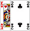 King of Hearts and Two of Clubs