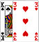 King of Spades and Three of Hearts