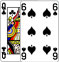 Queen of Clubs and Six Spades