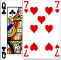 Queen of Clubs and Seven of Hearts