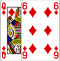 Queen of Diamonds and Six of Diamonds