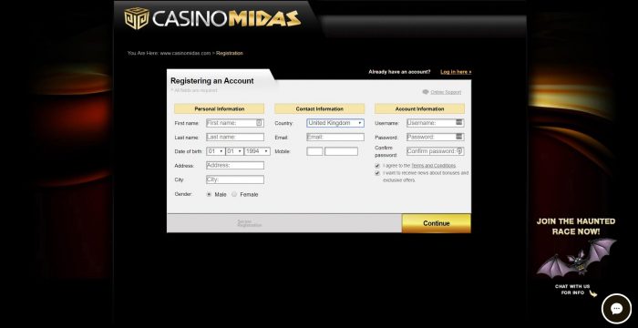 Midas Registration