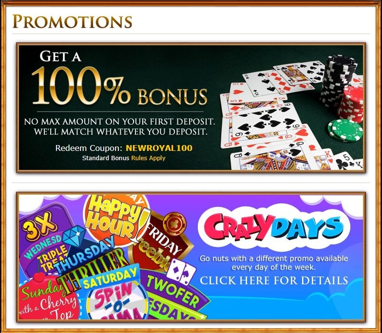 Royal Ace Casino Promotions