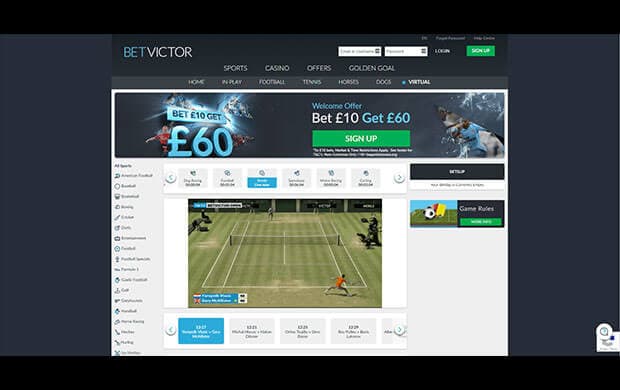 Betvictor Virtual