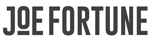 Joe Fortune Logo White Backdrop