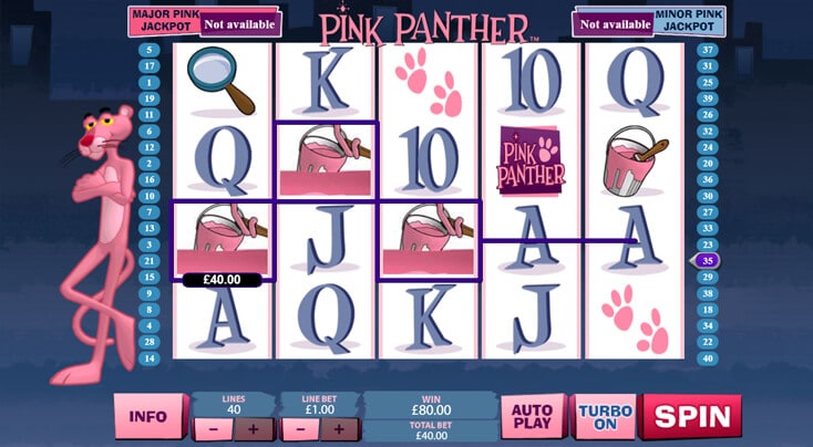 pink panther slot machine online