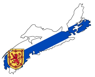 Nova Scotia Flag In Nova Scotia