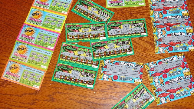 Scratch Off Tickets on Table