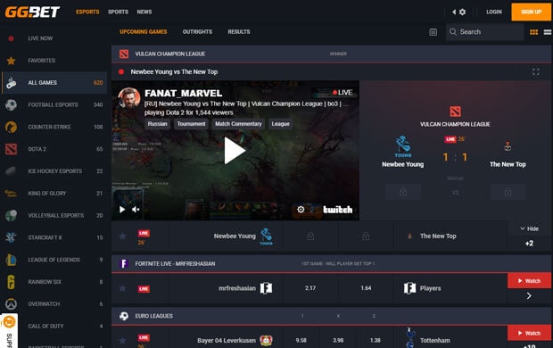 GGBet Main Page