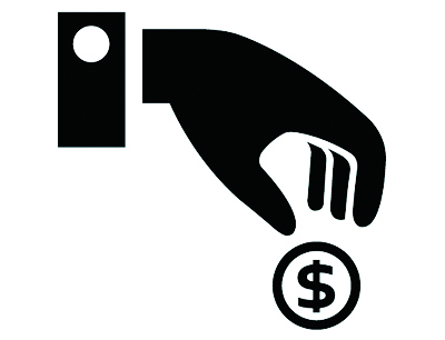 Holding Money Graphic