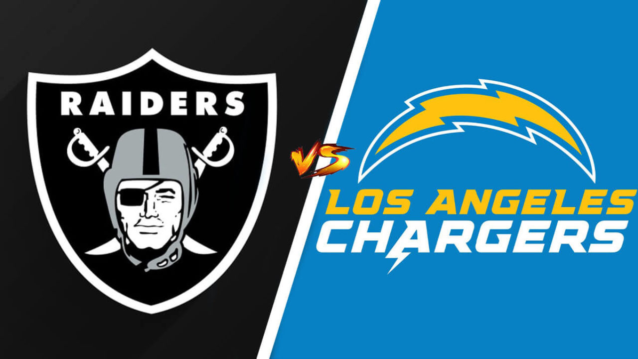 raiders vs chargers thursday night football