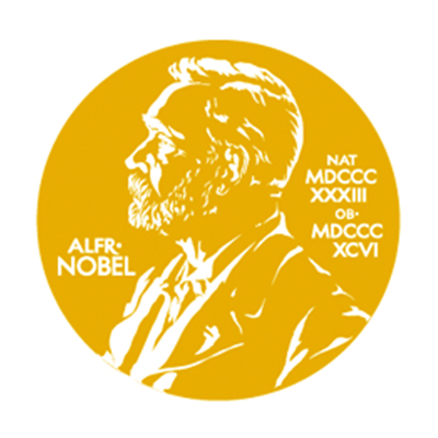 Nobel Prize white background graphic