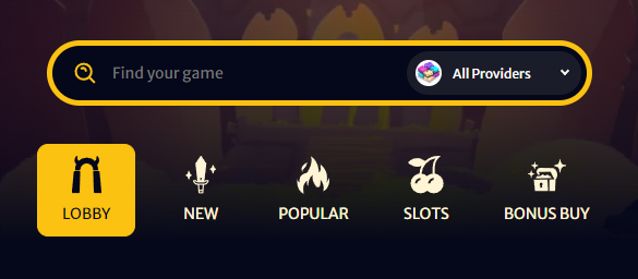 Hell Spin Game Menu