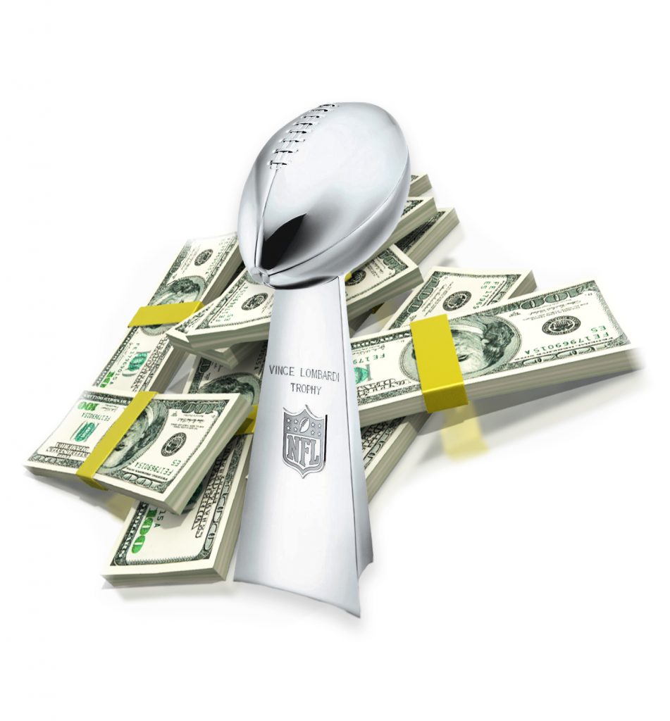 Lombardi Trophy and Money