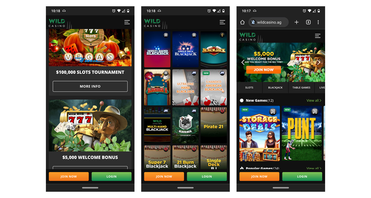 Wild Casino Mobile