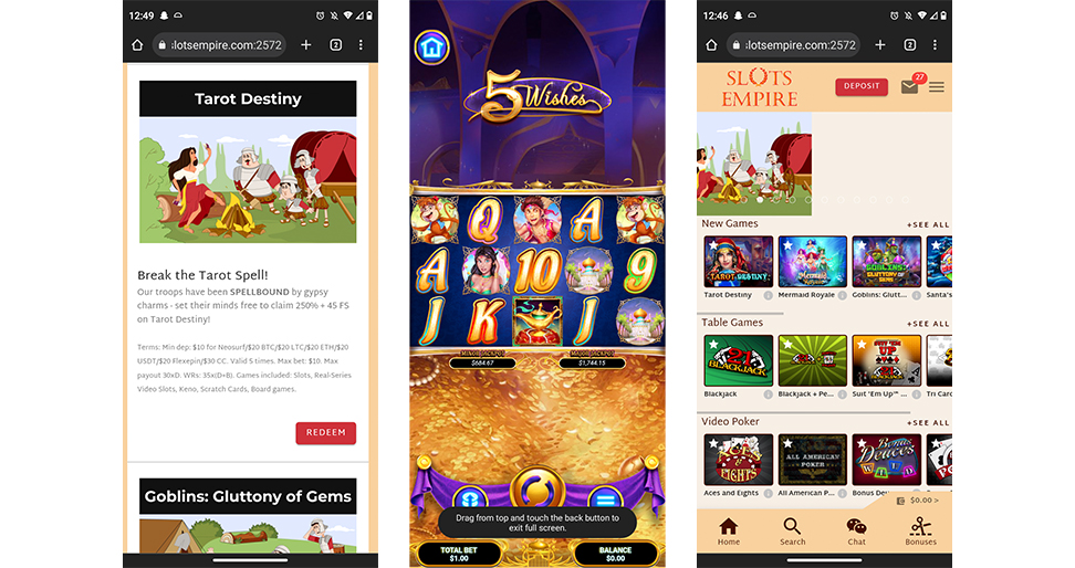 Slots Empire Mobile