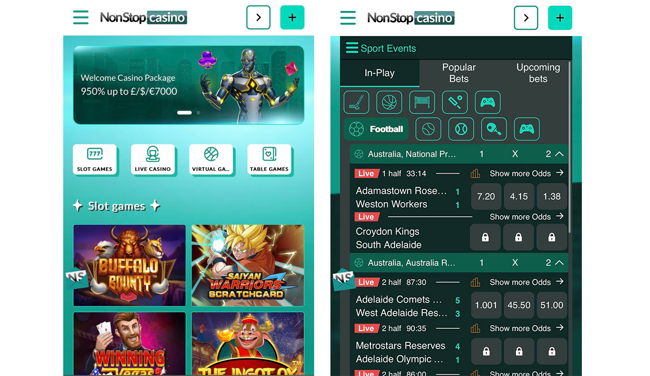 Nonstop Casino Mobile