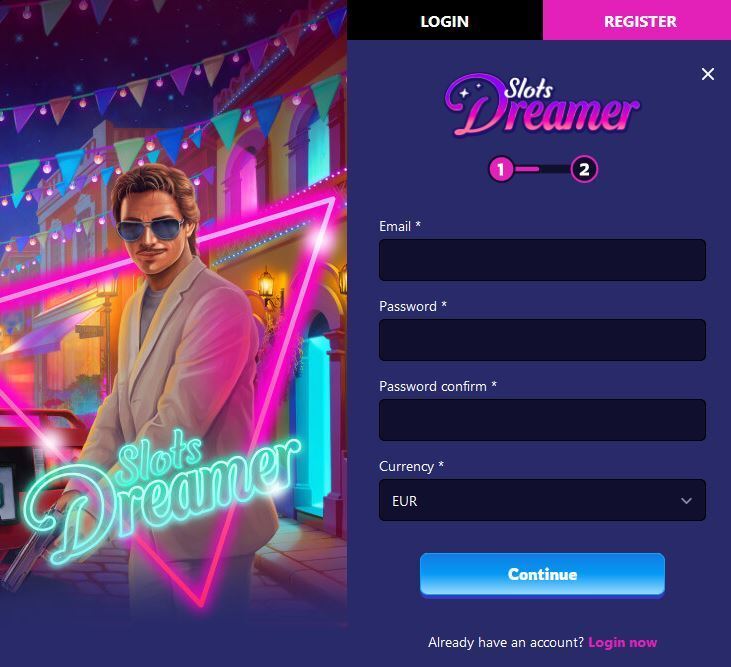 Slots Dreamer Sign Up