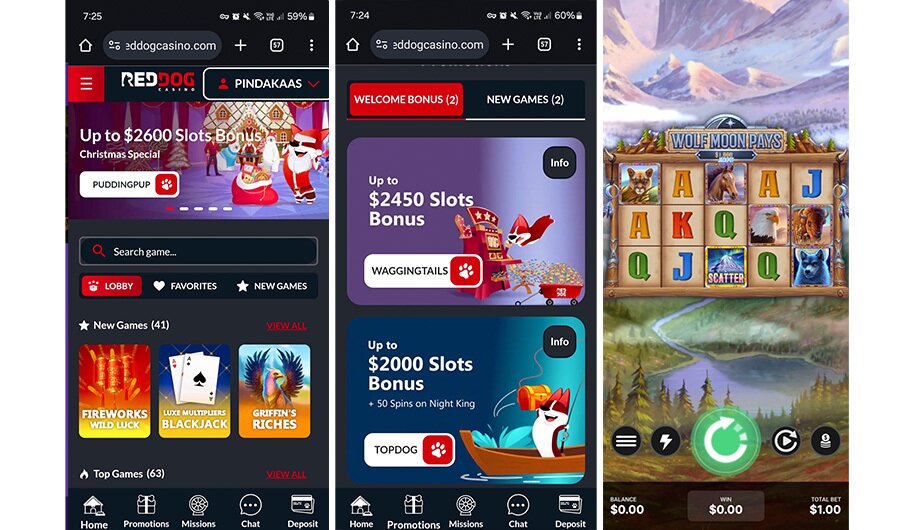 Red Dog Casino Mobile