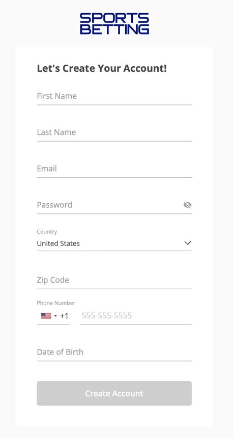 SportsBetting Sign Up