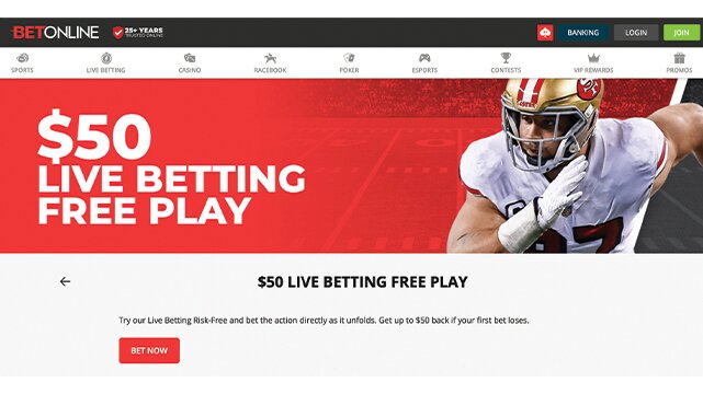 BetOnline Live Betting Free Play