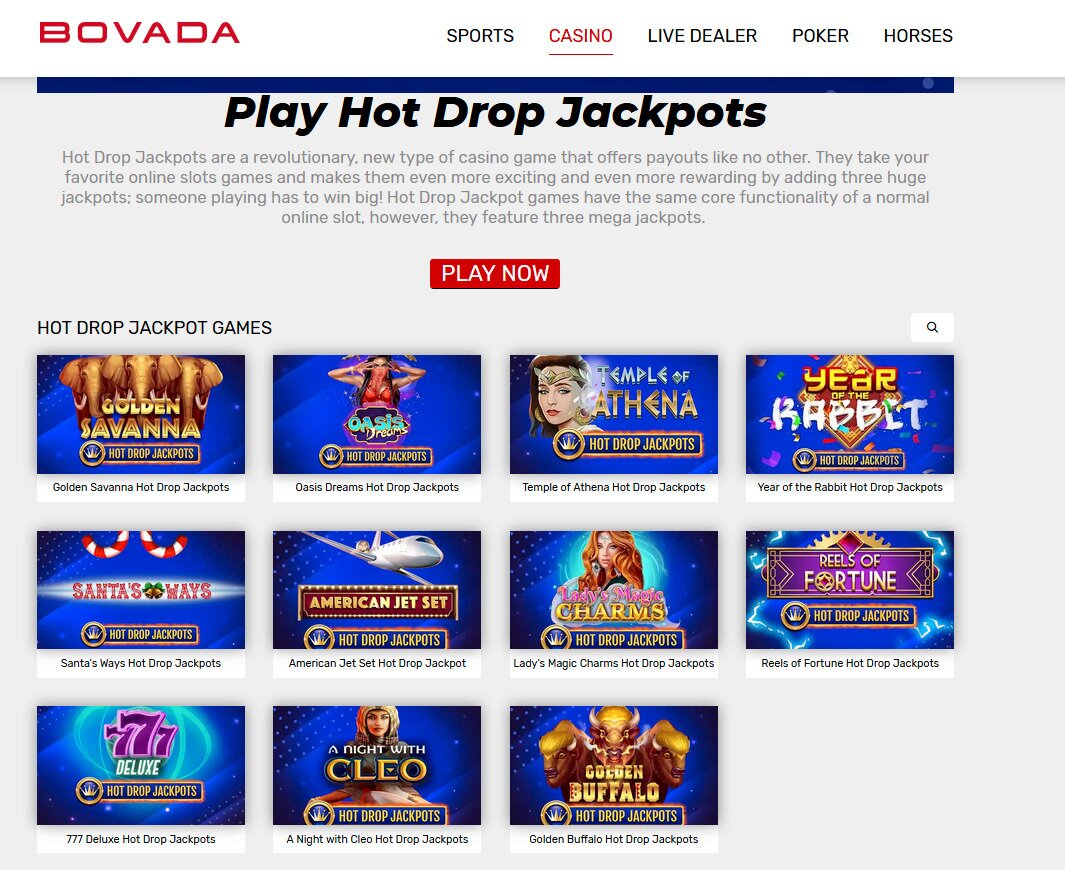 Bovada Hot Drops