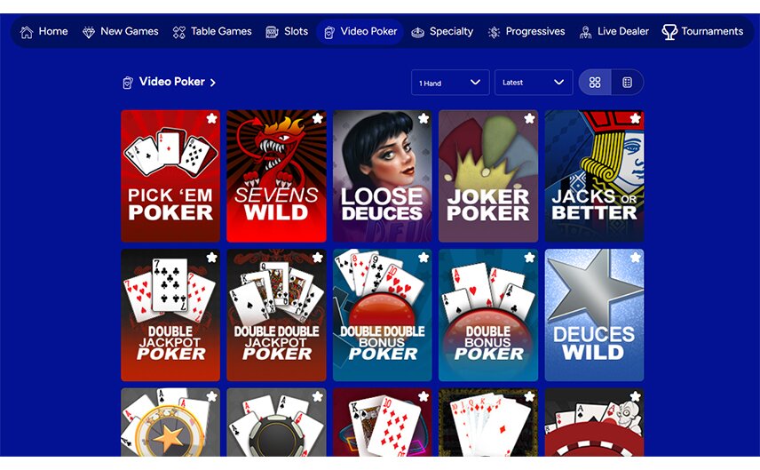 Vegas Casino Online Video Poker