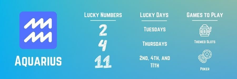 aquarius lucky days