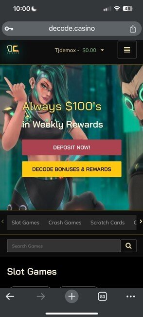 decode casino mobile